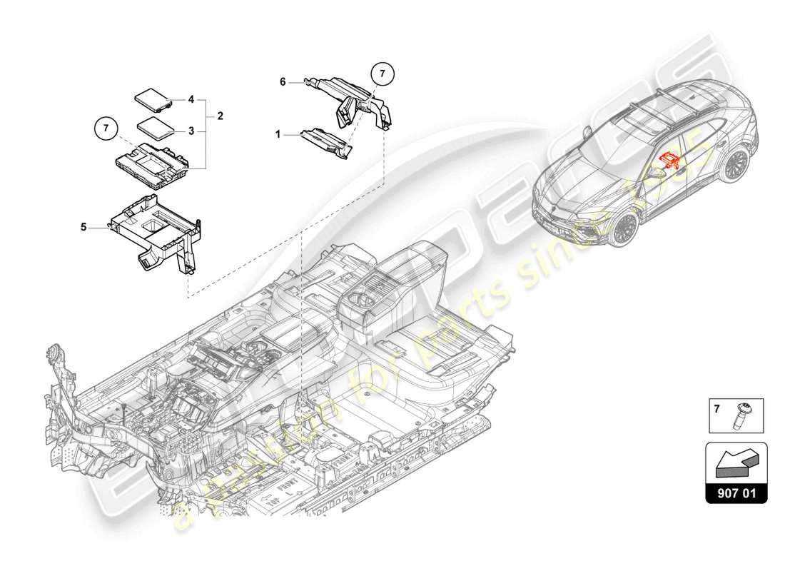 Part diagram containing part number 4K0907468B