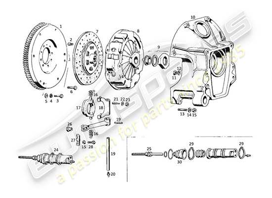 a part diagram from the Maserati Kyalami parts catalogue