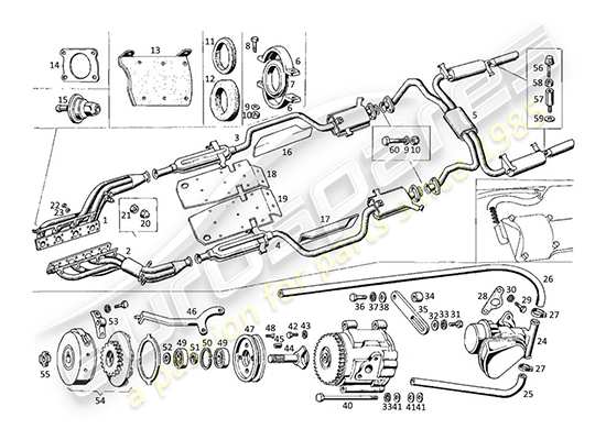 a part diagram from the Maserati Kyalami parts catalogue