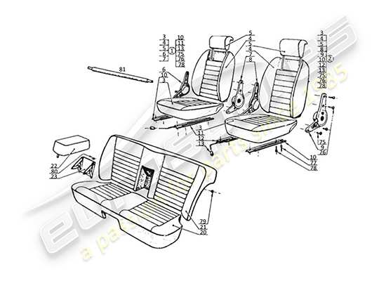 a part diagram from the Maserati Kyalami parts catalogue