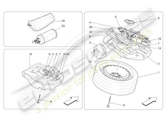 a part diagram from the Maserati Levante (2020) parts catalogue