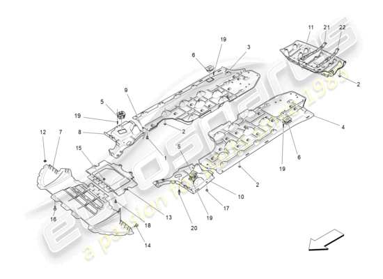 a part diagram from the Maserati Levante (2020) parts catalogue