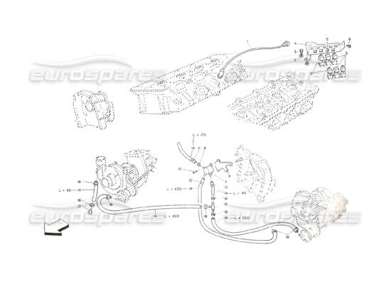 a part diagram from the Maserati Shamal parts catalogue