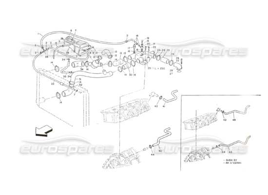 a part diagram from the Maserati Shamal parts catalogue