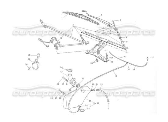 a part diagram from the Maserati Shamal parts catalogue