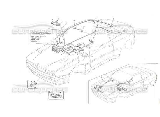 a part diagram from the Maserati Shamal parts catalogue