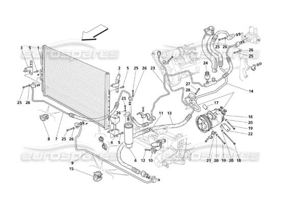 a part diagram from the Maserati QTP. (2003) 4.2 parts catalogue