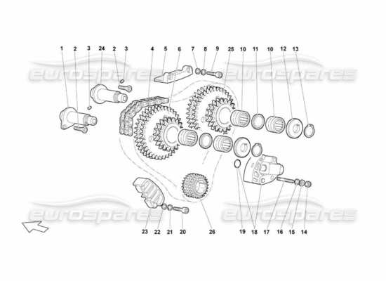 a part diagram from the Lamborghini Murcielago LP670 parts catalogue