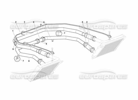 a part diagram from the Lamborghini Murcielago parts catalogue