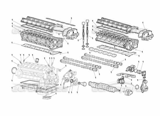 a part diagram from the Lamborghini Murcielago parts catalogue