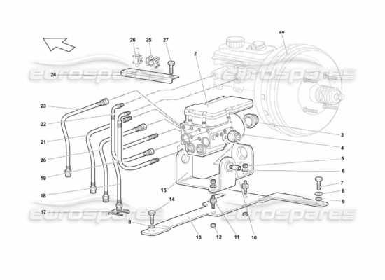 a part diagram from the Lamborghini Murcielago LP670 parts catalogue