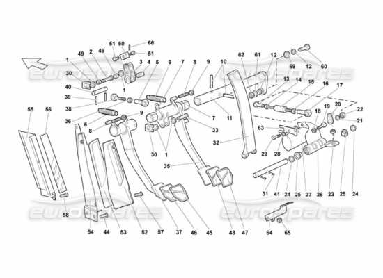 a part diagram from the Lamborghini Murcielago LP670 parts catalogue