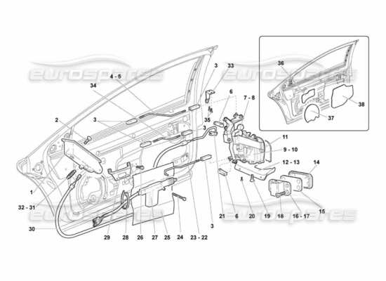 a part diagram from the Lamborghini Murcielago LP670 parts catalogue