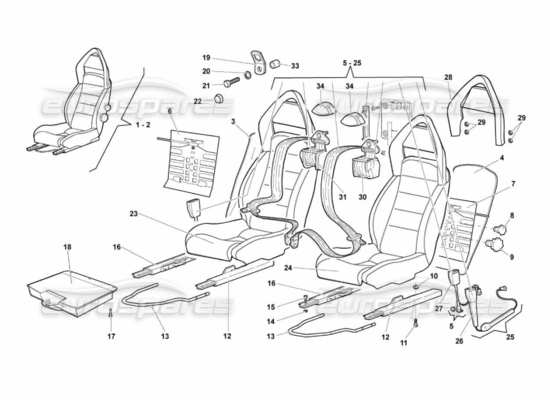 a part diagram from the Lamborghini Murcielago LP670 parts catalogue