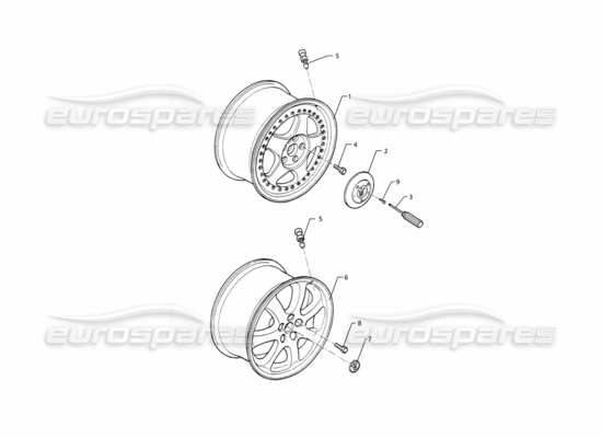 a part diagram from the Maserati Ghibli 2.8 GT (Variante) parts catalogue