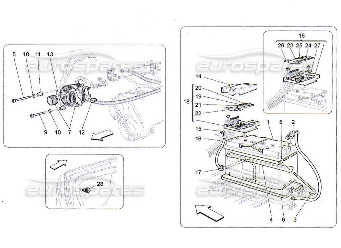 Maserati QTP. (2010) 4.2 energy generation and accumulation Part Diagram