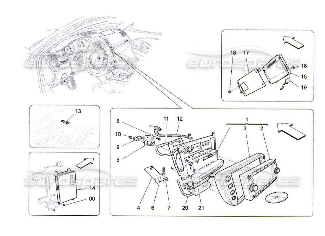 Maserati QTP. (2010) 4.2 it system Part Diagram