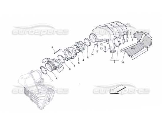 a part diagram from the Maserati QTP. (2010) 4.2 parts catalogue
