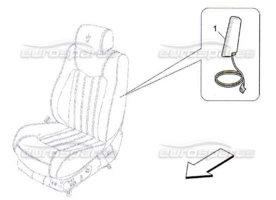 a part diagram from the Maserati Quattroporte M139 (2005-2013) parts catalogue