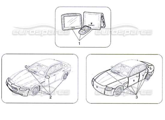 a part diagram from the Maserati Quattroporte M139 (2005-2013) parts catalogue