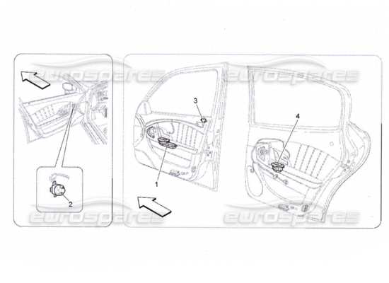 a part diagram from the Maserati Quattroporte M139 (2005-2013) parts catalogue