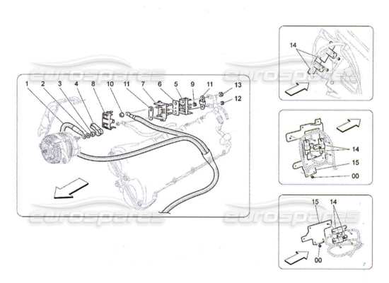 a part diagram from the Maserati QTP. (2010) 4.2 parts catalogue