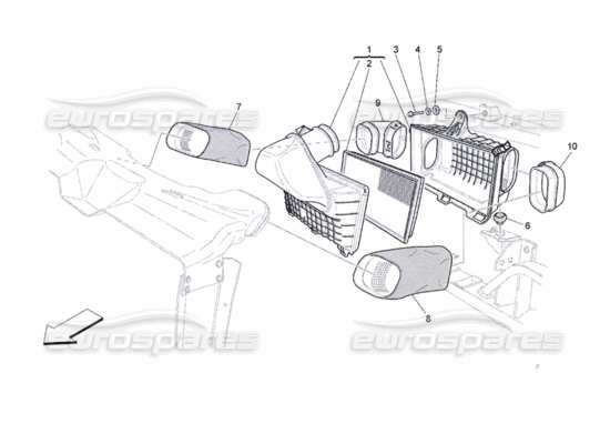 a part diagram from the Maserati QTP. (2010) 4.7 parts catalogue