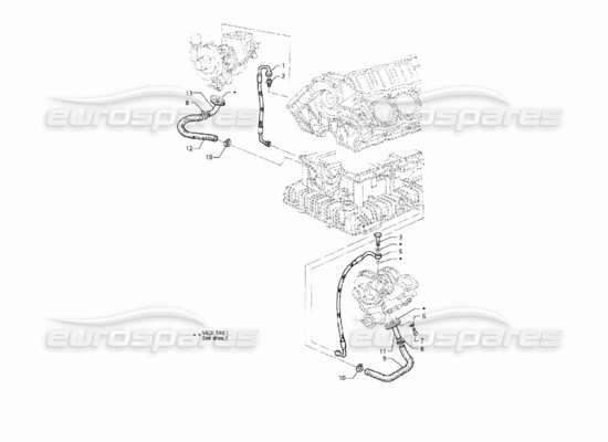 a part diagram from the Maserati Quattroporte (1996-2001) parts catalogue