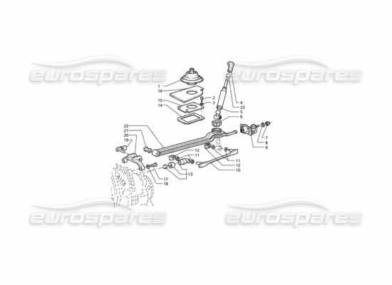 a part diagram from the Maserati Quattroporte (1996-2001) parts catalogue