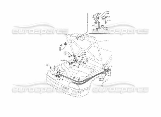 a part diagram from the Maserati Quattroporte (1996-2001) parts catalogue