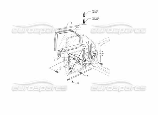 a part diagram from the Maserati QTP V8 (1998) parts catalogue