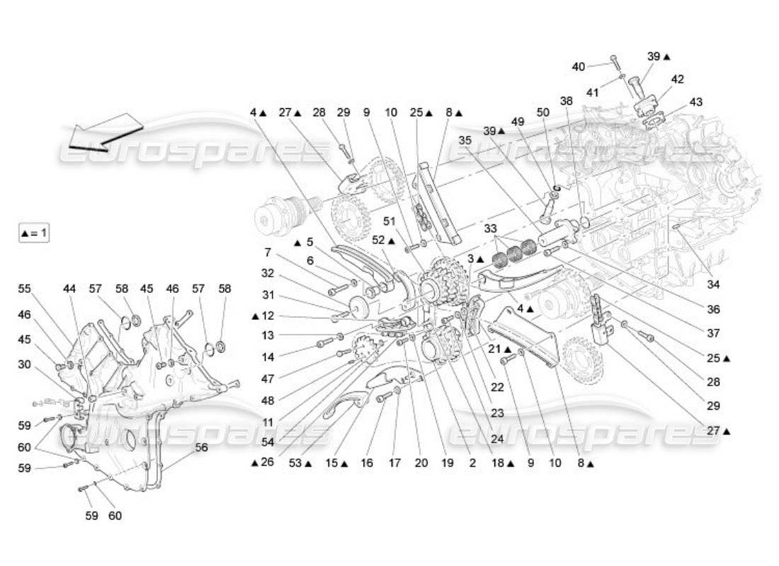 Maserati QTP. (2005) 4.2 timing Part Diagram