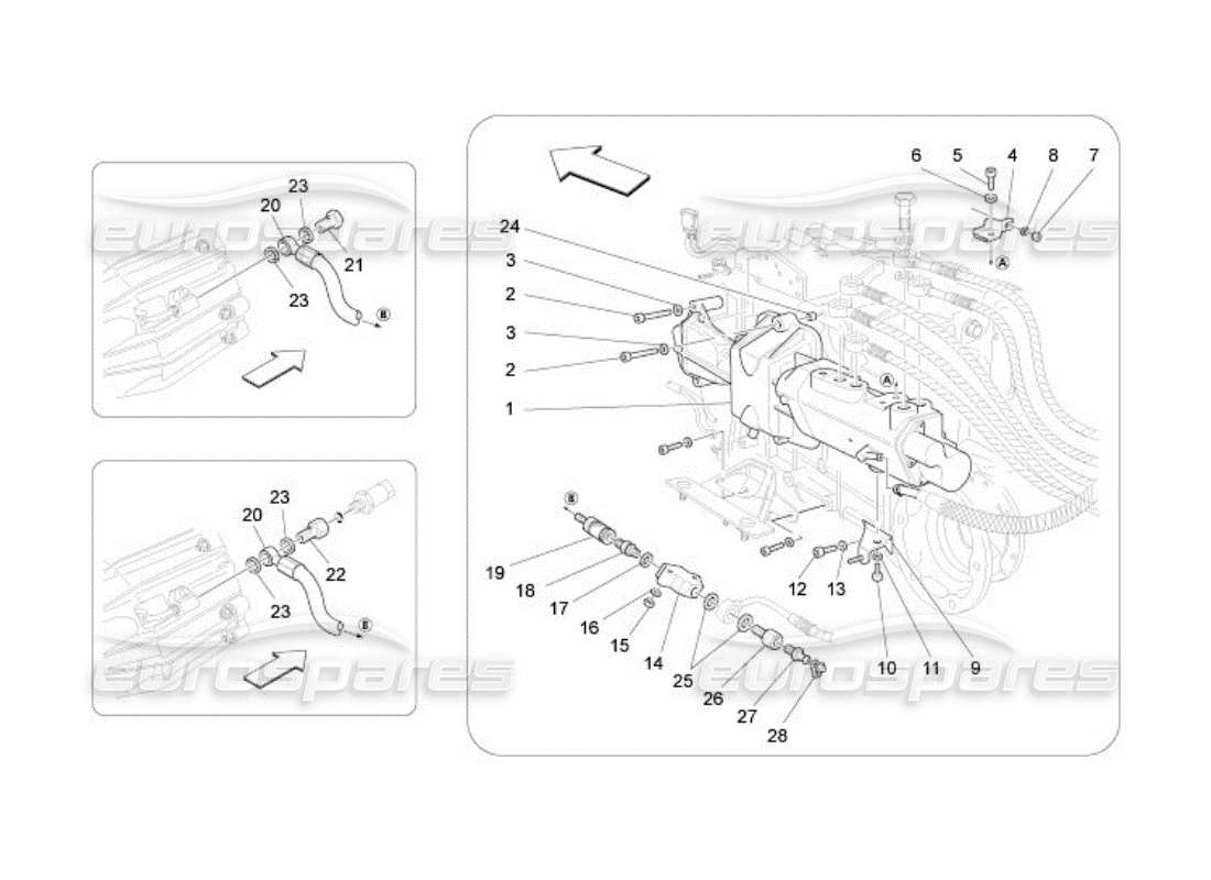 Maserati QTP. (2005) 4.2 Actuation Hydraulic Parts For F1 Gearbox Part Diagram
