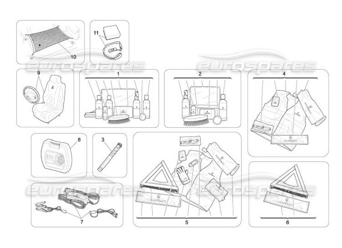 Maserati QTP. (2005) 4.2 after market accessories Part Diagram