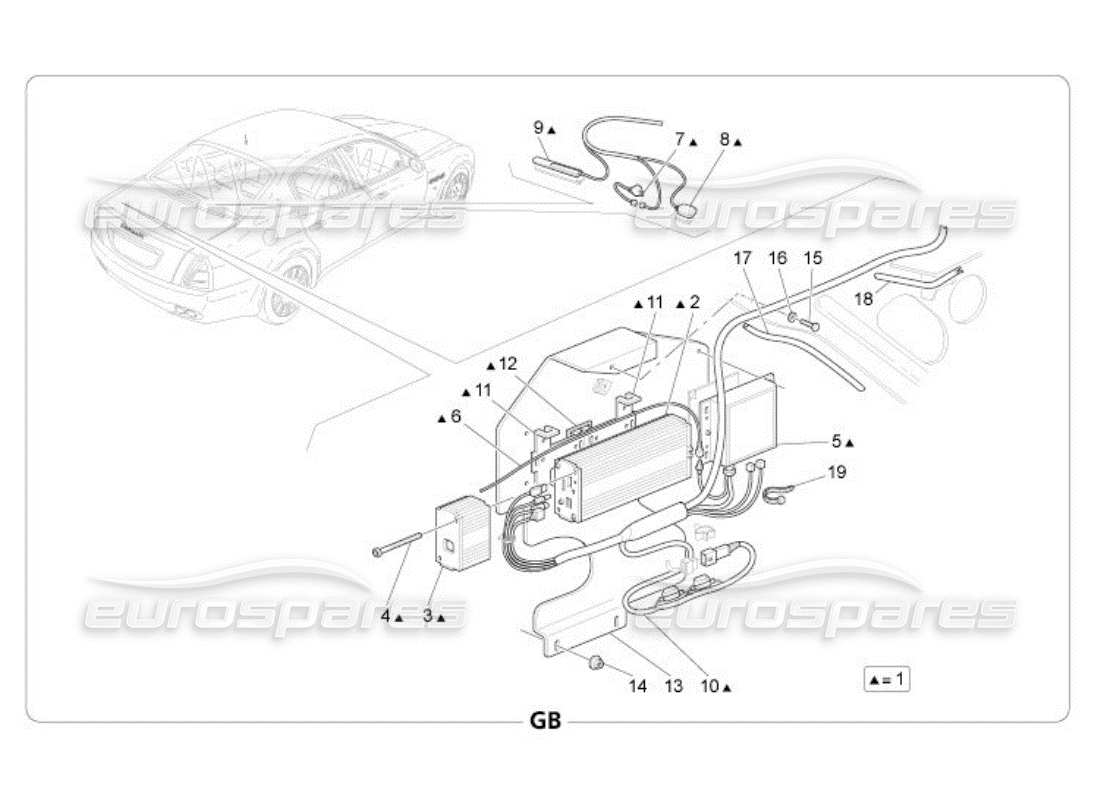 Maserati QTP. (2005) 4.2 alarm and immobilizer system Parts Diagram