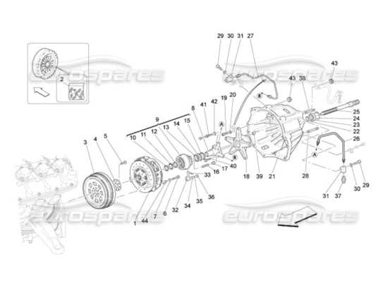 a part diagram from the Maserati Quattroporte M139 (2005-2013) parts catalogue