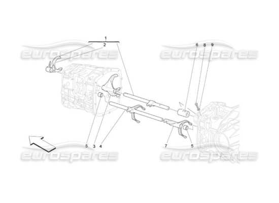 a part diagram from the Maserati Quattroporte M139 (2005-2013) parts catalogue