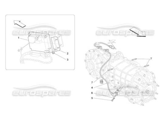 a part diagram from the Maserati Quattroporte M139 (2005-2013) parts catalogue