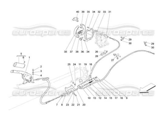 a part diagram from the Maserati QTP. (2005) 4.2 parts catalogue