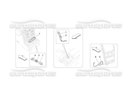 a part diagram from the Maserati Quattroporte M139 (2005-2013) parts catalogue