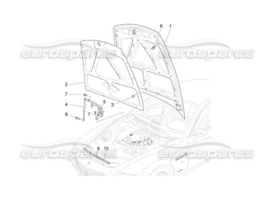 a part diagram from the Maserati Quattroporte M139 (2005-2013) parts catalogue