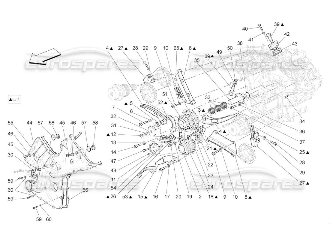 Maserati QTP. (2006) 4.2 F1 timing Parts Diagram