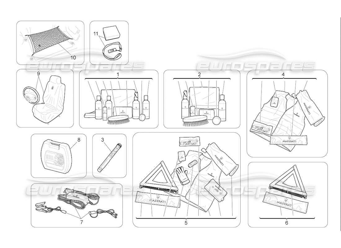 Maserati QTP. (2006) 4.2 F1 after market accessories Part Diagram