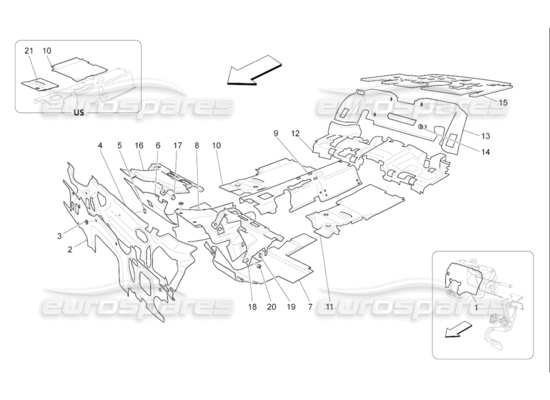 a part diagram from the Maserati QTP. (2006) 4.2 F1 parts catalogue