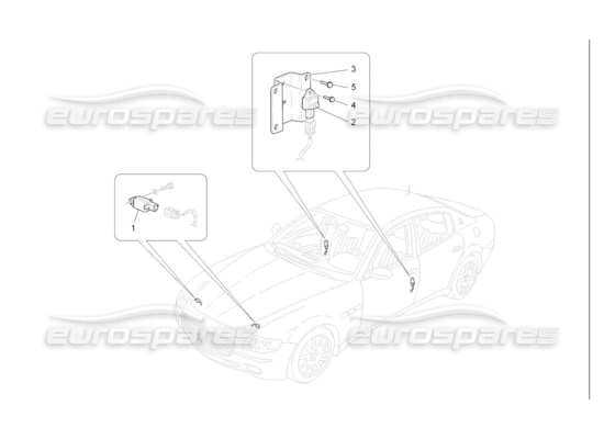 a part diagram from the Maserati Quattroporte M139 (2005-2013) parts catalogue