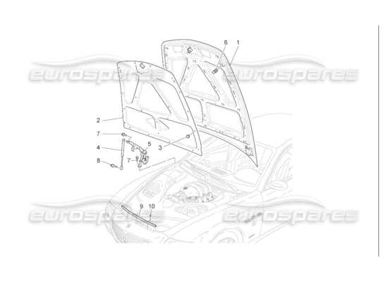 a part diagram from the Maserati Quattroporte M139 (2005-2013) parts catalogue