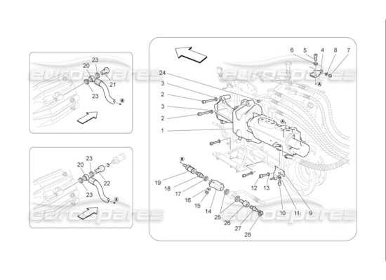 a part diagram from the Maserati QTP. (2007) 4.2 F1 parts catalogue