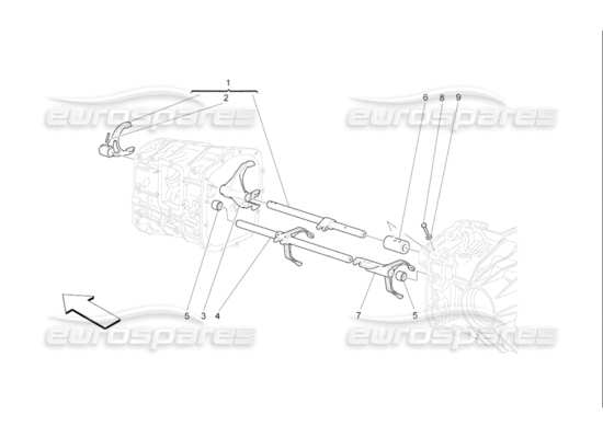 a part diagram from the Maserati Quattroporte M139 (2005-2013) parts catalogue