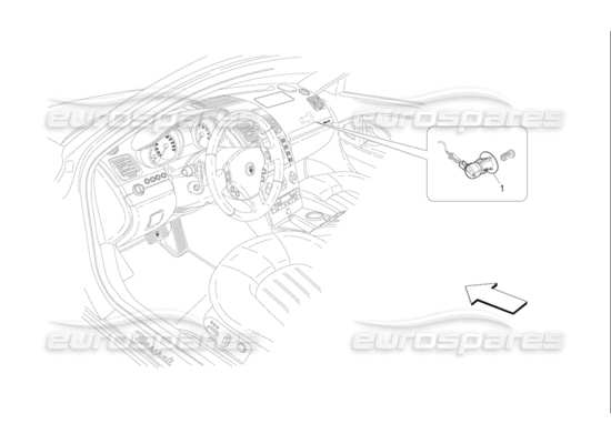 a part diagram from the Maserati Quattroporte M139 (2005-2013) parts catalogue