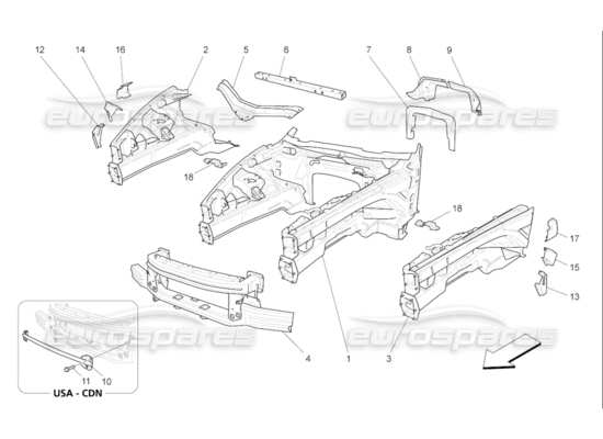 a part diagram from the Maserati QTP. (2007) 4.2 F1 parts catalogue